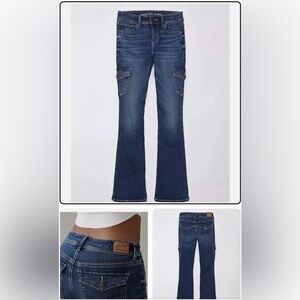 American Eagle Outfitters Dark Blue Flare Jeans🇺🇸🦅